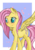 Size: 497x705 | Tagged: safe, artist:brok-enwings, fluttershy, pegasus, pony, g4, blushing, female, simple background, solo, transparent background, wings