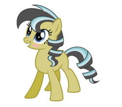 Size: 1080x952 | Tagged: safe, artist:rainbows-skies, oc, oc only, earth pony, pony, female, magical lesbian spawn, mare, offspring, parent:coloratura, parent:daring do, simple background, solo, transparent background