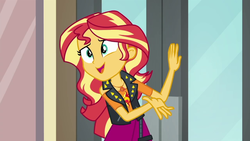 Size: 1280x720 | Tagged: safe, screencap, sunset shimmer, equestria girls, g4, my little pony equestria girls: better together, so much more to me, female, geode of empathy, solo