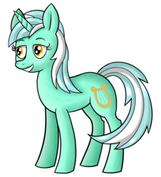 Size: 1350x1480 | Tagged: safe, artist:mw, lyra heartstrings, pony, unicorn, g4, female, simple background, solo, transparent background