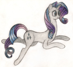 Size: 1120x1025 | Tagged: safe, artist:mfg637, rarity, pony, g4, female, lying, simple background, solo, traditional art, white background