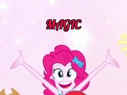 Size: 686x514 | Tagged: safe, edit, edited screencap, screencap, pinkie pie, equestria girls, equestria girls series, g4, so much more to me, cropped, meme, smiling, solo focus