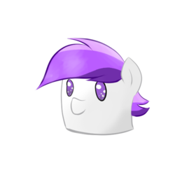 Size: 500x500 | Tagged: safe, artist:tempestdk, oc, oc only, oc:puff smarts, pony, food, marshmallow, silly, simple background, solo, transparent background