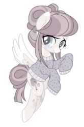 Size: 1024x1552 | Tagged: safe, artist:mintoria, oc, oc only, oc:misty, pegasus, pony, clothes, female, mare, simple background, solo, sweater, transparent background