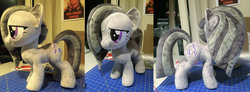 Size: 1024x377 | Tagged: safe, artist:plushypuppy, marble pie, earth pony, pony, g4, female, irl, mare, photo, plushie, solo, standing