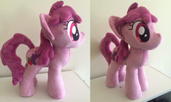 Size: 952x569 | Tagged: safe, artist:plushypuppy, berry punch, berryshine, earth pony, pony, g4, female, irl, mare, photo, plushie, solo, standing