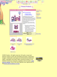 Size: 720x967 | Tagged: safe, moondancer (g3), pink sunsparkle, pinkie pie (g3), g3, 2003, cotton candy, hasbro, the wayback machine, website