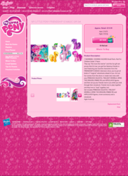 Size: 720x987 | Tagged: safe, applejack, pinkie pie, princess celestia, spike, twilight sparkle, g4, hasbro, my little pony logo, website