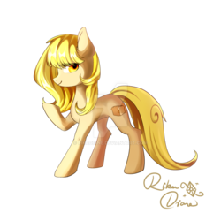 Size: 1024x1024 | Tagged: safe, artist:rikadiane, oc, oc only, earth pony, pony, female, mare, simple background, solo, transparent background, watermark
