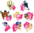 Size: 1100x1067 | Tagged: safe, artist:eqq_scremble, derpibooru exclusive, donut joe, flash sentry, pharynx, pinkie pie, prince blueblood, prince rutherford, quibble pants, soarin', thorax, changedling, changeling, earth pony, pegasus, pony, unicorn, yak, g4, alternate design, bluepie, bow, bust, changeling king, crack shipping, crown, female, hair bow, headcanon, interspecies, jewelry, king thorax, male, pinkie pie gets all the stallions, pinkirax, pinkynx, ponytail, prince pharynx, quibblepie, regalia, ship:pinkieford, ship:pinkiejoe, shipping, soarinpie, straight