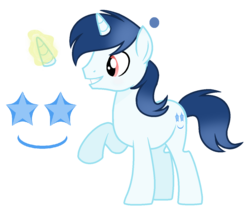 Size: 1244x1076 | Tagged: dead source, safe, artist:rainbows-skies, oc, oc only, oc:bright storm, pony, unicorn, male, show accurate, simple background, solo, stallion, transparent background