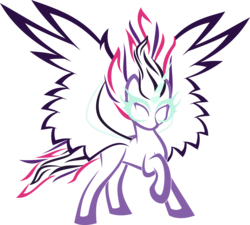 Size: 3339x3000 | Tagged: safe, artist:up1ter, sci-twi, twilight sparkle, alicorn, pony, equestria girls, g4, equestria girls ponified, female, high res, lineart, midnight sparkle, ponified, raised hoof, simple background, solo, transparent background