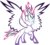 Size: 3339x3000 | Tagged: safe, artist:up1ter, sci-twi, twilight sparkle, alicorn, pony, equestria girls, g4, equestria girls ponified, female, high res, lineart, midnight sparkle, ponified, raised hoof, simple background, solo, transparent background