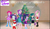 Size: 1187x680 | Tagged: safe, artist:smochdar, dean cadance, fluttershy, juniper montage, pinkie pie, princess cadance, rarity, sci-twi, twilight sparkle, equestria girls, g4, christmas, holiday