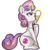 Size: 512x512 | Tagged: safe, artist:anibaruthecat, sweetie belle, pony, unicorn, g4, cute, diasweetes, explicit source, female, filly, food, glowing horn, horn, ice cream, ice cream cone, lewd, licking, magic, simple background, solo, telekinesis, the cmc's cutie marks, tongue out, transparent background, wrong magic color