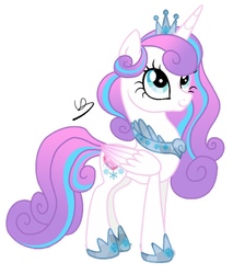 Size: 958x1067 | Tagged: safe, artist:bc-ls, princess flurry heart, pony, g4, female, older, older flurry heart, simple background, solo, white background