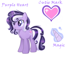 Size: 1500x1200 | Tagged: safe, artist:sugaryicecreammlp, oc, oc only, oc:purple heart, pony, unicorn, female, heart, mare, reference sheet, simple background, solo, transparent background