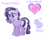 Size: 1500x1200 | Tagged: safe, artist:sugaryicecreammlp, oc, oc only, oc:purple heart, pony, unicorn, female, heart, mare, reference sheet, simple background, solo, transparent background