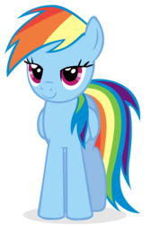 Size: 1280x1903 | Tagged: dead source, safe, artist:aeroytechyon-x, rainbow dash, pegasus, pony, g4, female, lidded eyes, simple background, solo, transparent background