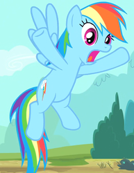 Size: 575x743 | Tagged: safe, screencap, rainbow dash, pegasus, pony, g4, three's a crowd, cropped, cutie mark, female, mare, solo