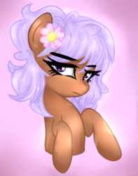 Size: 364x461 | Tagged: safe, artist:danger-dashz, oc, oc only, pony, flower, flower in hair, solo