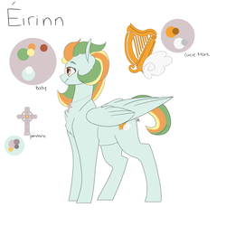 Size: 3000x3000 | Tagged: safe, artist:liefsong, oc, oc only, oc:éirinn, pegasus, pony, commission, high res, reference sheet
