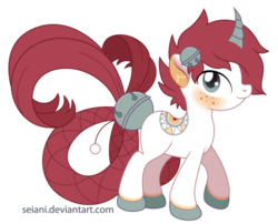 Size: 600x484 | Tagged: safe, artist:seiani, oc, oc only, oc:darcy, original species, pony, male, simple background, solo, transparent background