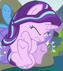 Size: 621x707 | Tagged: safe, screencap, starlight glimmer, trixie, pony, unicorn, g4, to change a changeling, cropped, eyes closed, female, mare, solo focus