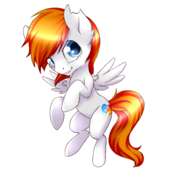 Size: 1000x1000 | Tagged: safe, artist:tokokami, oc, oc only, oc:heartfire, pony, chibi, cool, cute, simple background, solo, transparent background