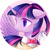 Size: 2000x2000 | Tagged: safe, artist:leafywind, twilight sparkle, alicorn, pony, g4, blushing, bow, bowtie, bust, clothes, cute, female, high res, mare, portrait, smiling, solo, starry eyes, stars, suit, twiabetes, twilight sparkle (alicorn), wingding eyes