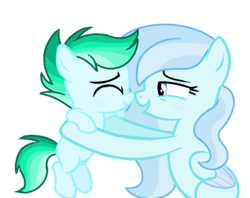 Size: 721x570 | Tagged: safe, artist:rainbows-skies, oc, oc only, oc:moon dream, oc:snow breeze, pegasus, pony, base used, boop, colt, female, male, mare, noseboop, simple background, transparent background