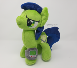 Size: 1000x884 | Tagged: safe, artist:hipsterowlet, oc, oc:scotch tape, earth pony, pony, fallout equestria, fallout equestria: project horizons, fanfic art, female, irl, mare, photo, plushie, solo