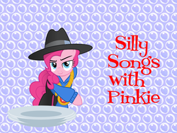Size: 800x600 | Tagged: artist needed, safe, edit, pinkie pie, g4, bubble rap, bubble wrap, plate, rapper, rapper pie, silly songs, silly songs with pinkie, title card, veggietales