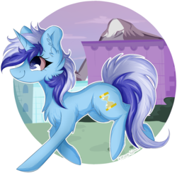 Size: 1616x1574 | Tagged: safe, artist:woonborg, minuette, pony, unicorn, g4, background pony, cheek fluff, chest fluff, ear fluff, female, mare, simple background, smiling, solo, transparent background