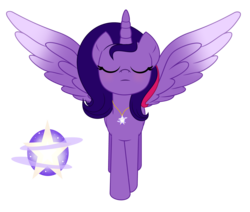 Size: 6288x5320 | Tagged: dead source, safe, artist:galaxynightyt, oc, oc only, oc:galaxy night, alicorn, pony, absurd resolution, alicorn oc, base used, eyes closed, female, mare, simple background, solo, spread wings, transparent background, wings