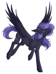 Size: 1492x1952 | Tagged: safe, artist:monogy, oc, oc only, oc:starry night, pegasus, pony, eyes closed, female, mare, simple background, solo, transparent background