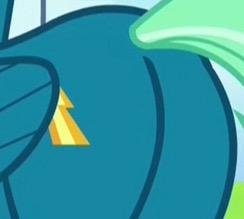 Size: 244x219 | Tagged: safe, screencap, sky stinger, pegasus, pony, g4, top bolt, butt, butt only, close-up, cropped, cutie mark, male, pictures of butts, plot, stallion, stingerbutt, wings