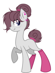 Size: 1024x1358 | Tagged: safe, artist:mintoria, oc, oc only, earth pony, pony, clothes, female, mare, simple background, socks, solo, transparent background