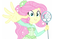Size: 2048x1316 | Tagged: safe, edit, edited screencap, editor:lonely fanboy48, screencap, fluttershy, equestria girls, g4, my little pony equestria girls: better together, so much more to me, background removed, clothes, cute, female, looking at you, microphone, simple background, singing, solo, transparent background, vector