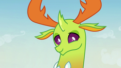 Size: 1280x720 | Tagged: safe, screencap, thorax, changedling, changeling, g4, to change a changeling, king thorax, male, smiling, solo