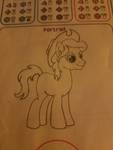 Size: 756x1008 | Tagged: safe, artist:hickory17, oc, oc only, oc:hickory switch, earth pony, pony, my little pony: tails of equestria, hat, male, show accurate, solo, traditional art