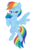 Size: 1024x1518 | Tagged: safe, artist:skumpup, rainbow dash, pony, g4, female, flying, simple background, smiling, smirk, solo, transparent background