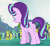 Size: 518x473 | Tagged: safe, screencap, arista, clypeus, cornicle, frenulum (g4), lokiax, soupling, starlight glimmer, changedling, changeling, pony, unicorn, g4, to change a changeling, animated, confident, cropped, gif, raised hoof