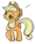 Size: 2552x3128 | Tagged: safe, artist:dsonic720, artist:icicle-niceicle-1517, color edit, edit, applejack, earth pony, pony, g4, applejack's hat, colored, cowboy hat, female, hat, high res, mare, simple background, solo, stock vector, transparent background