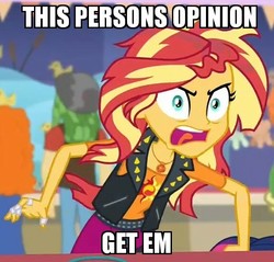 Size: 580x554 | Tagged: safe, edit, edited screencap, screencap, golden hazel, sandalwood, sunset shimmer, equestria girls, equestria girls specials, g4, my little pony equestria girls: better together, my little pony equestria girls: rollercoaster of friendship, angrish, angry, cropped, geode of empathy, meme, messy hair, solo focus