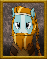 Size: 1200x1500 | Tagged: safe, artist:egstudios93, rockhoof, earth pony, pony, g4, bust, male, portrait, solo, stallion