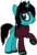 Size: 636x928 | Tagged: safe, artist:lightningbolt, derpibooru exclusive, pony, unicorn, g4, .svg available, as it is, clothes, dyed mane, ear piercing, emo, eyeliner, eyeshadow, frown, gauges, hair over one eye, hoof polish, horn, horn piercing, lipstick, looking back, makeup, male, nose piercing, painted horn, patty walters, piercing, ponified, raised hoof, shirt, show accurate, simple background, solo, stallion, svg, tattoo, transparent background, vector