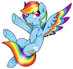 Size: 882x841 | Tagged: safe, artist:cinnamonaurora, rainbow dash, pegasus, pony, g4, female, looking at you, mare, rainbow power, simple background, solo, transparent background