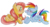 Size: 3371x1854 | Tagged: safe, artist:pilssken, fluttershy, rainbow dash, pegasus, pony, g4, blushing, eye contact, female, folded wings, lesbian, looking at each other, mare, missing cutie mark, profile, prone, ship:flutterdash, shipping, simple background, smiling, traditional art, transparent background