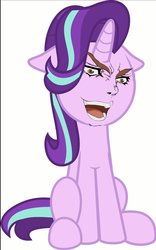 Size: 1080x1728 | Tagged: safe, edit, starlight glimmer, pony, g4, dio brando, face swap, female, jojo's bizarre adventure, kono dio da, shitposting, solo